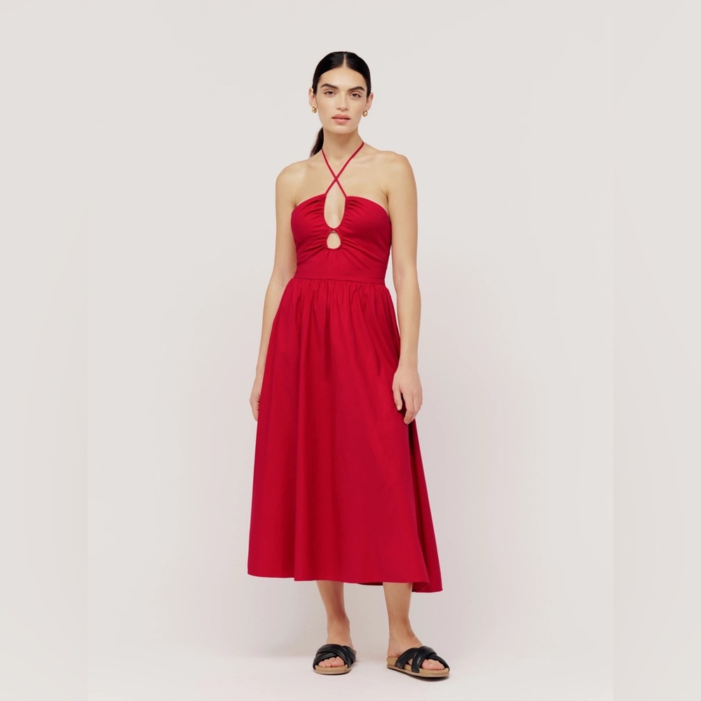NWT Reformation Stassie Dress in Red - 0